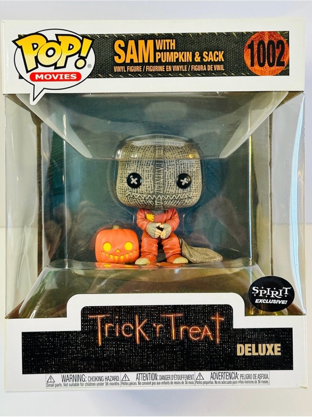 Funko Pop! Trick or Treat Deluxe Sam with Pumpkin & Sack #1002 Spirit Exc New
